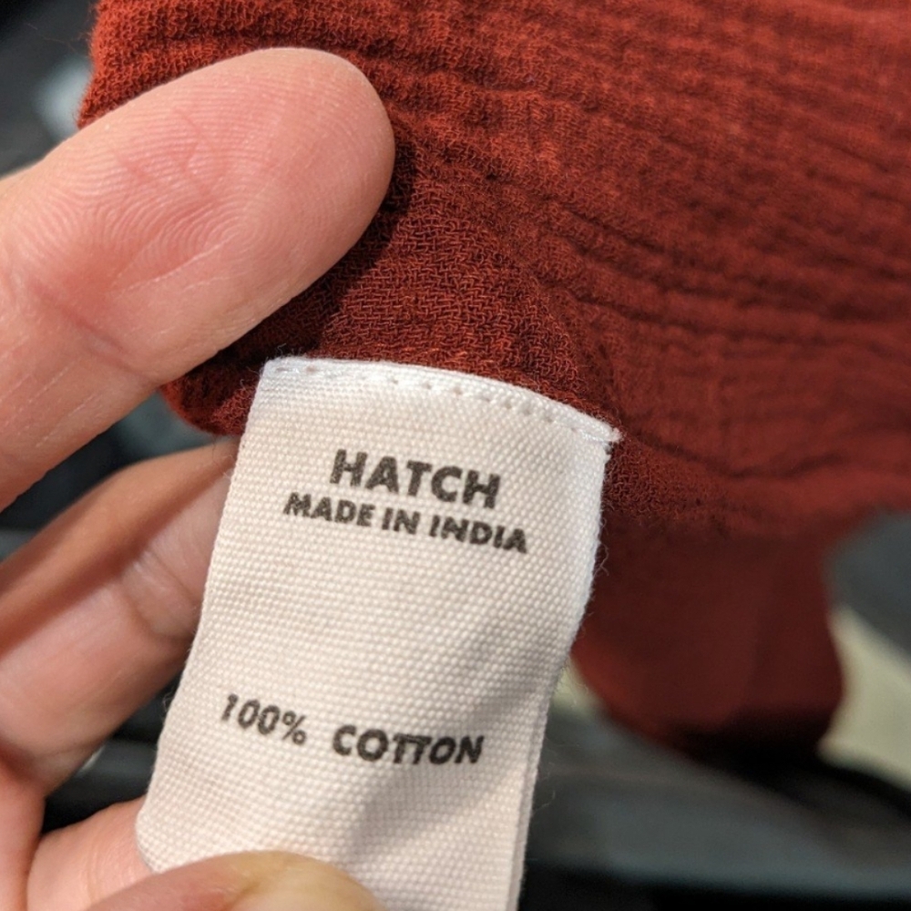 Hatch Maternity Deep Red Midi Dress Carolina - Picture 5 of 5